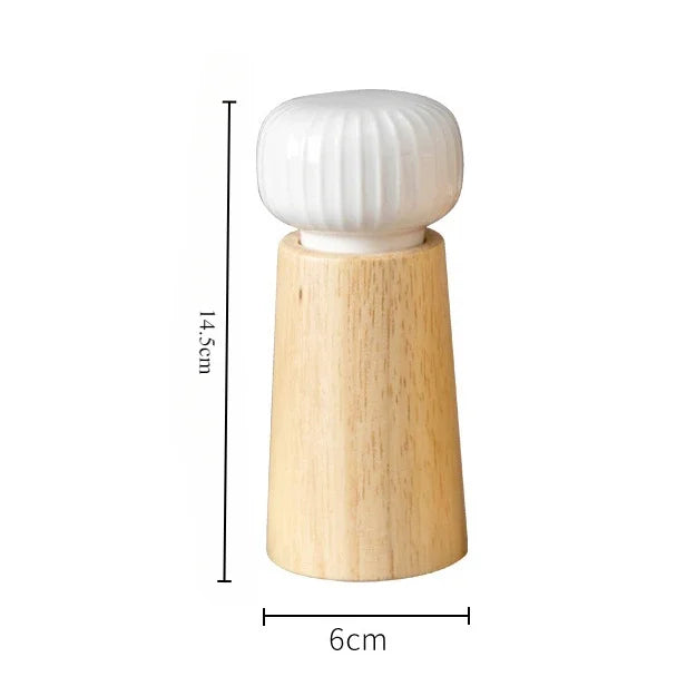 Nordic Style Manual Salt and Pepper Grinder Adjustable Roughness Ceramic Core Black Pepper Mill Seasoning Bottle Kitchen Supply