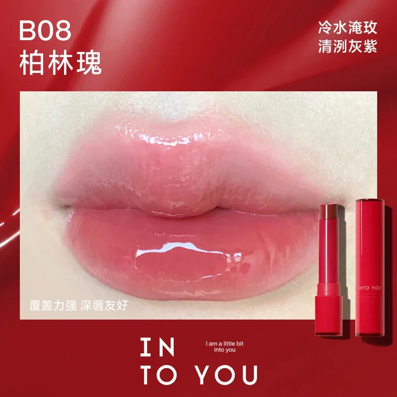 INTO YOU Lipstick Matte Velvet Long-Lasting Lip Glaze Waterproof Silky Smoothing Red Lip Tint Korea Beauty Makeup Cosmetics