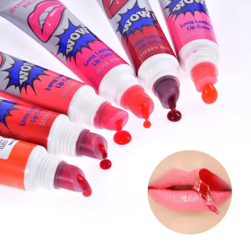 Romantic Bear Amazing Peel Off Liquid Lipstick Waterproof Long Lasting Lip Gloss Women Sexy Makeup Tear Pull Lips Mask Cosmetics