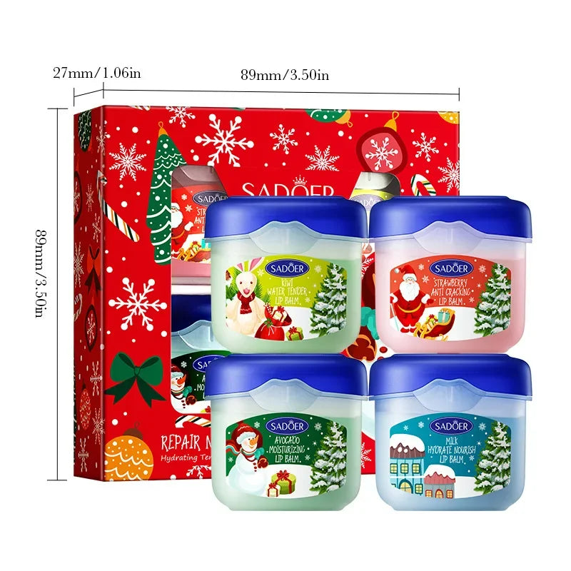 Christmas Gift 5/box Hand Cream Set Lip Balm Hand Cream Travel Pack Durable Moisturizer Gift for Women Skin Care Set