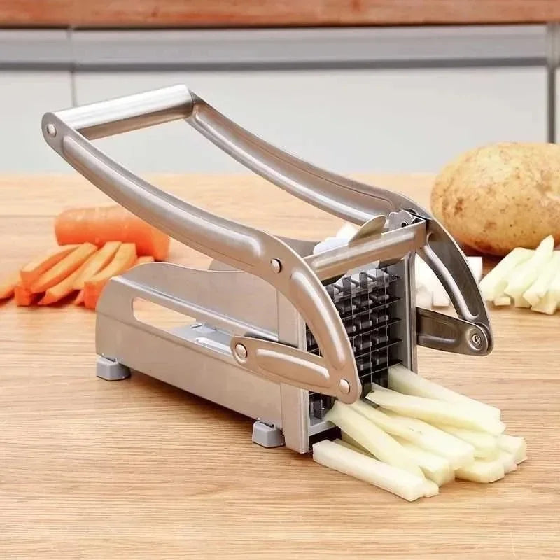 Cutting Potato Machine Stainless Steel Multifunction Manual Vegetable Cutter Tool Potato Cut Cucumber Fruits Carrot Cooking Tool