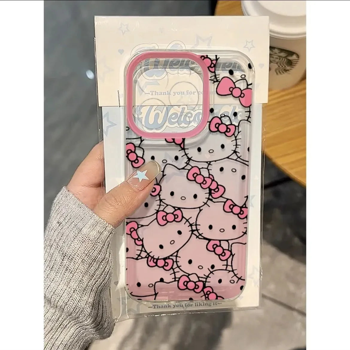 Sanrio Hello Kitty Pink Full Screen Bow Phone Case For IPhone 16 15 14 12 13 11 Pro Max XR XS MAX 7 8 PLUS Y2K Girl Kawaii Cover