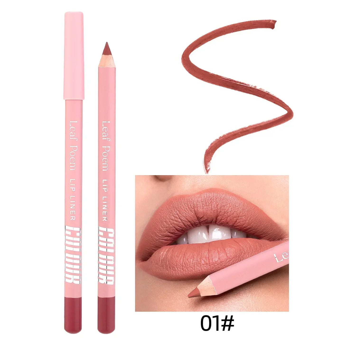 Nude Matte Lipstick Pencil Lipliner 12 Colors Waterproof Lip Liner Outline Lips Contour Makeup Matte Red Lipsticks Pen Cosmetics