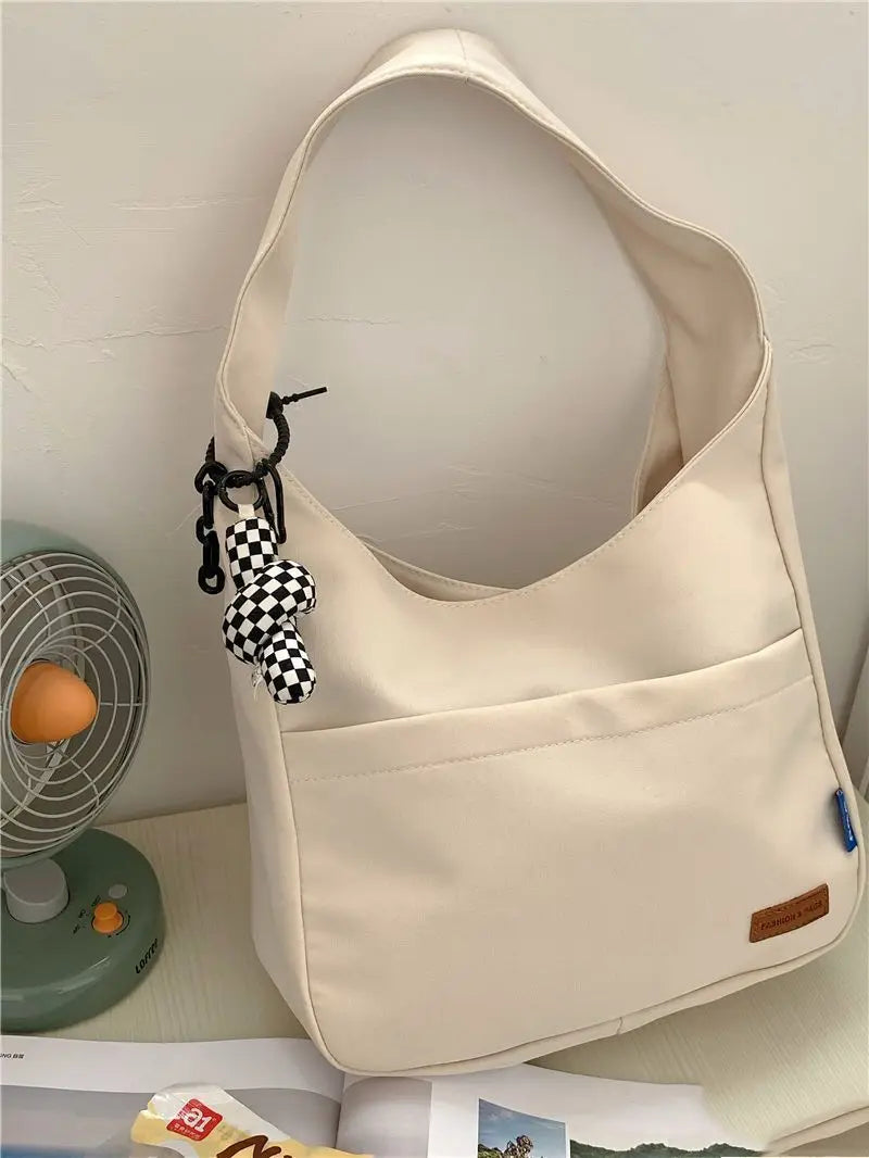 Women's Handbag Simple Large Capacity Student Tote Bag 2023 New Fashion Shoulder Bag Handbags Casual Class Canvas Bag