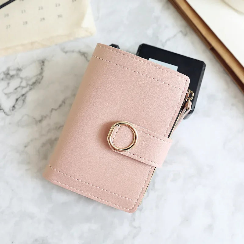 Fashion Trend Clutch Female Purse Money Clip Wallet Small Zipper Brand Leather Luxury Purse Women Ladies Card Bag for Women