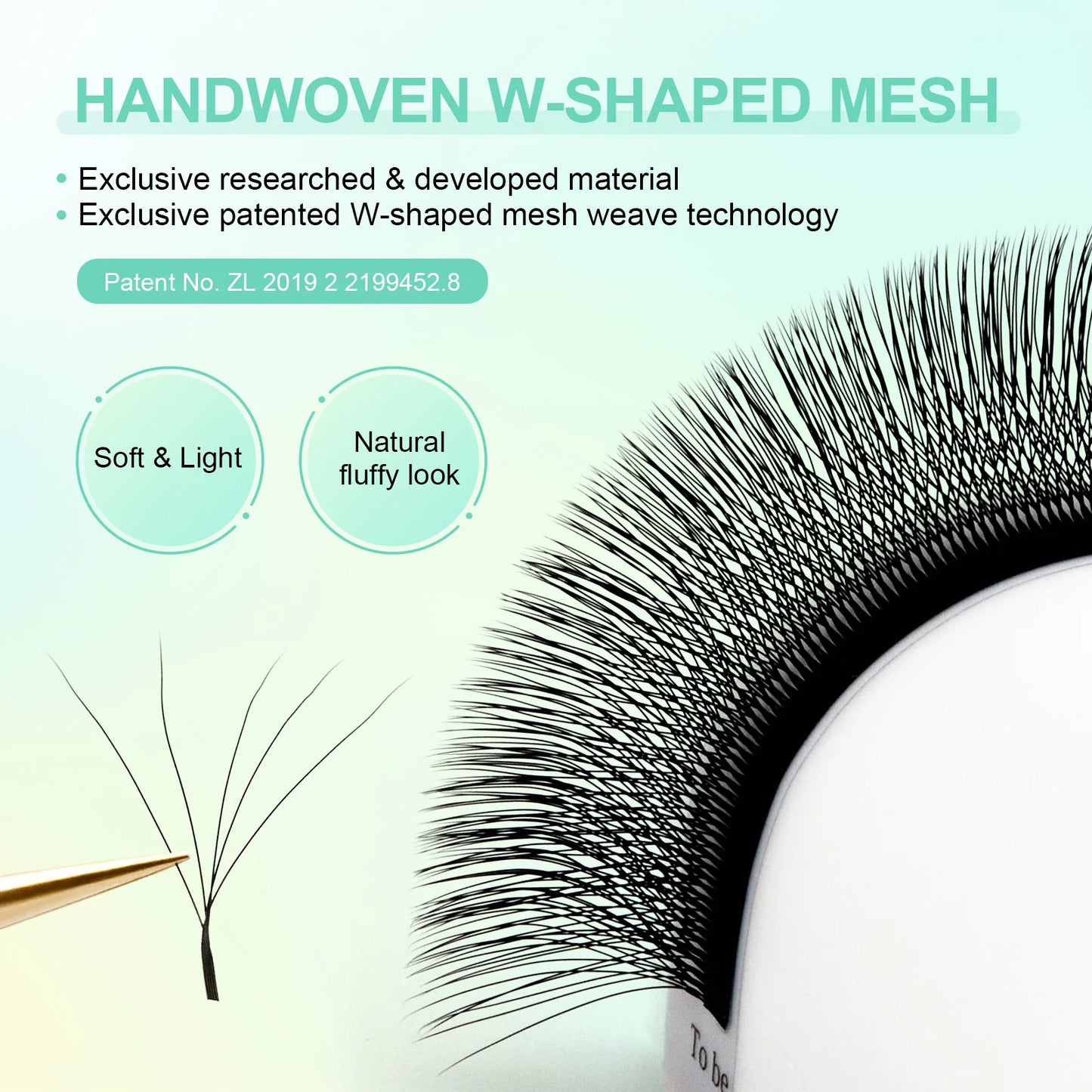 NAGARAKU Automatic Flowering W Shape  Bloom 3D 4D 5D 6D Premade Fans Eyelash Extensions Natural Soft Light Full Dense