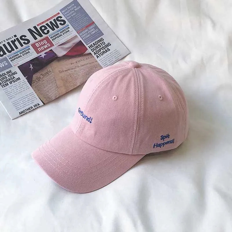 Fashion Letter Embroidery Baseball Cap Unisex Candy Color Soft Top Adjustable Sports Sun Hat Women Men Casual Hip Hop Dad Caps