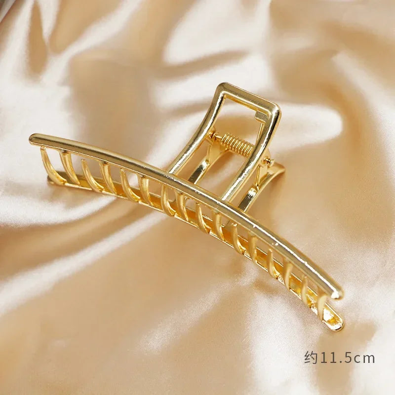 Korean Fashion Gold Hair Claw Clip Butterfly Geometric Elegant Hair Clip Claw Clamp for Girls Headwear Women Hair Accessorie