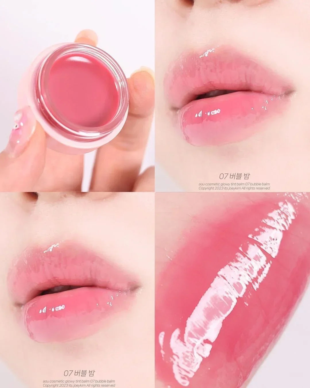 Korea AOU Lip & Cheek Blush Watery Matte Lipstick Long-lasting Lip Cheek Tint High Pigment Hydrating Pink Makeup Cosmetics