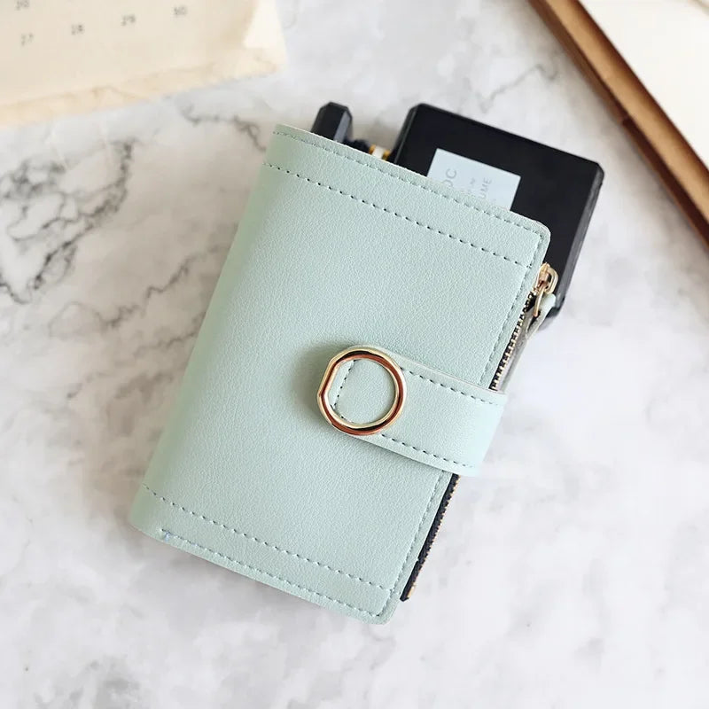 Fashion Trend Clutch Female Purse Money Clip Wallet Small Zipper Brand Leather Luxury Purse Women Ladies Card Bag for Women