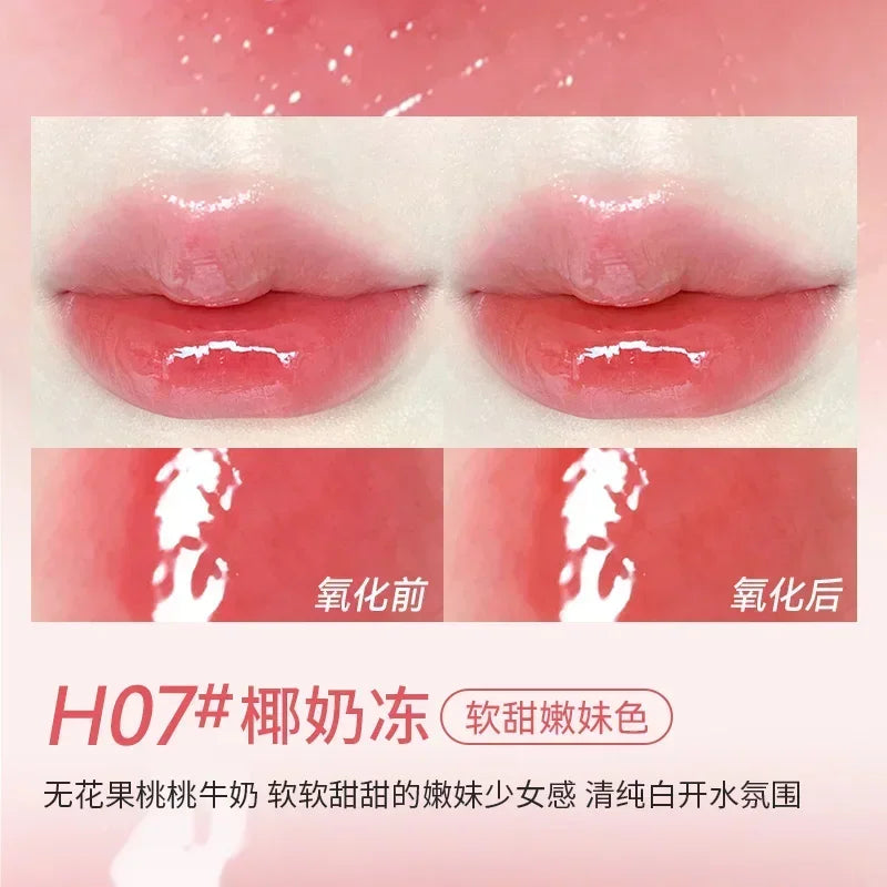 HOLD LIVE Bunny's Garden Watery Mirror Lip Glaze Moisturizing Lipstick Lip Nectar Nourishing Long-lasting Korea Makeup Cosmetics