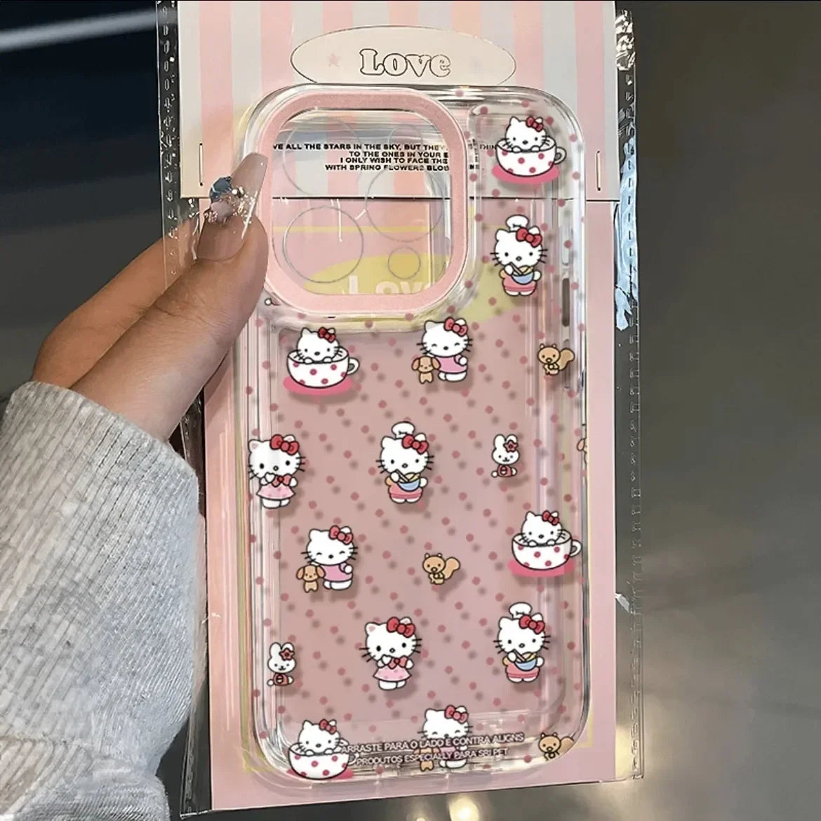 Sanrio Hello Kitty Wave Point KT Bow Phone Case For iPhone 16 15 14 12 13 11 Pro Max XR XS MAX 7 8 PLUS Y2K Pink Kawaii Cover