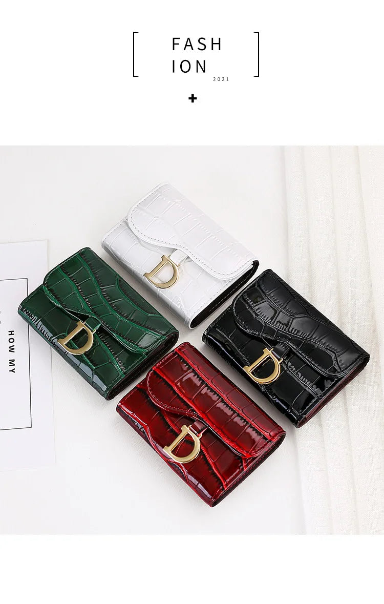 Women Short Wallet Small Fashion Luxury Brand Leather Purse Ladies Card Bag for Women Clutch Female Purse Money Clip Wallet 2023