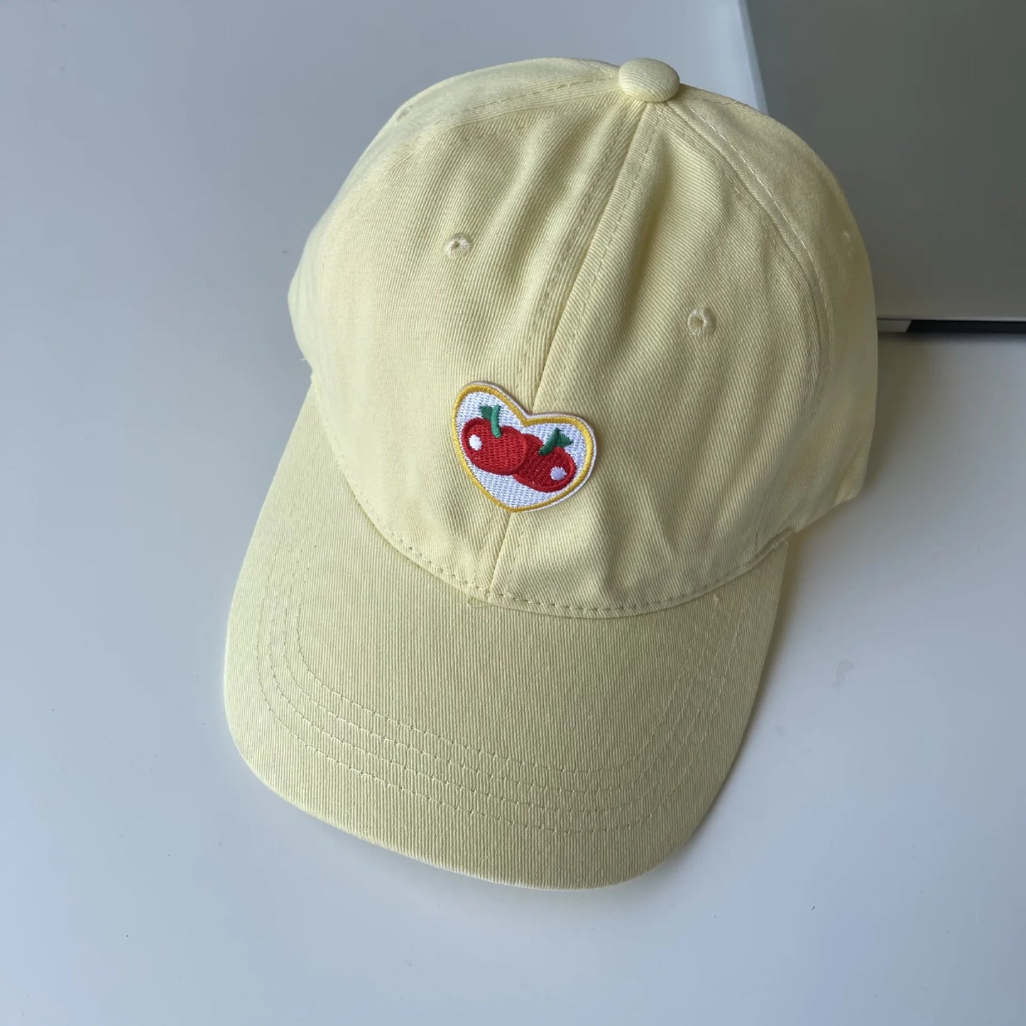 Baseball Cap Niche Embroidery Love Hundred Cute Girls Show Face Small Casual Soft Top Cap Tide