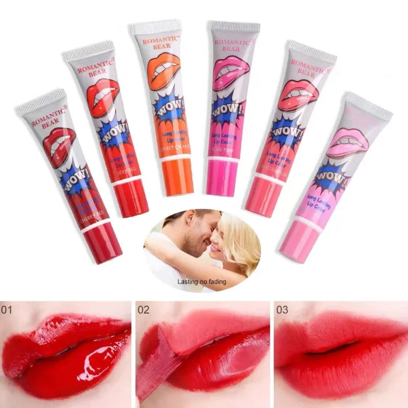 Romantic Bear Amazing Peel Off Liquid Lipstick Waterproof Long Lasting Lip Gloss Women Sexy Makeup Tear Pull Lips Mask Cosmetics