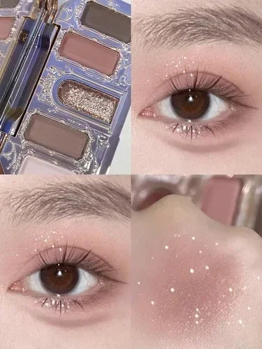 Flower Knows Strawberry Rococo Moonlight Mermaid Jewel Eyeshadow 5-Color Palette Pearlescent Mashed Potatoes Makeup Cosmetics